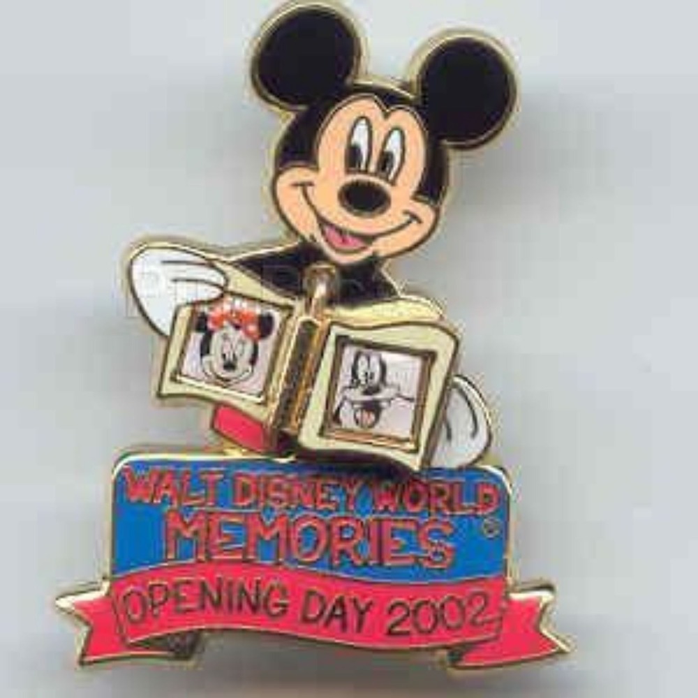 Vintage Disney Pin Opening Day 2002 Hinged Mickey LE 18143 Walt Disney‎ World
